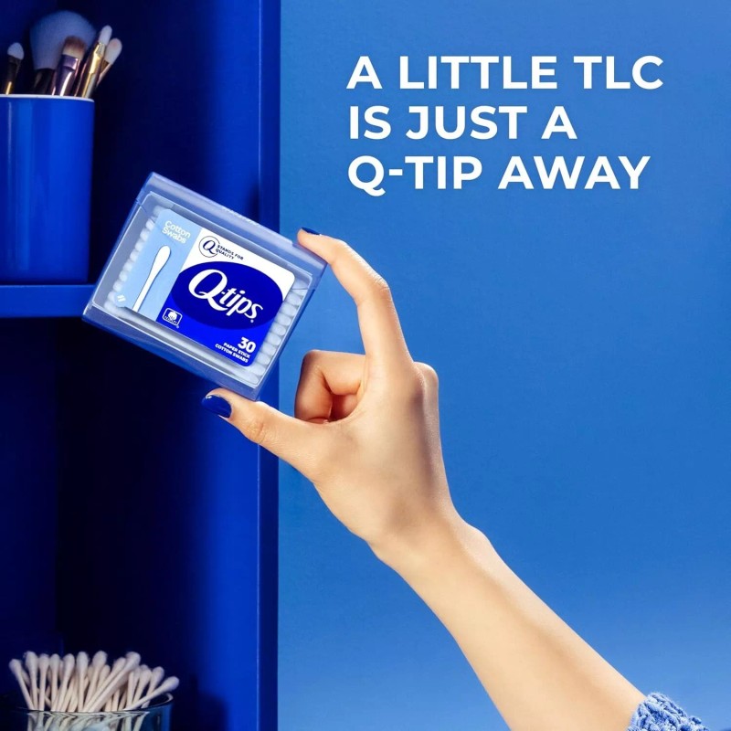 Q-tips Swabs Travel Pack,30 Count, Pack of 1 blue ...