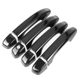 eLoveQ Overlays Gloss Black 4 Door Handle Cover Compatible with 2018-2022 Honda Accord Without Smart Keyhole