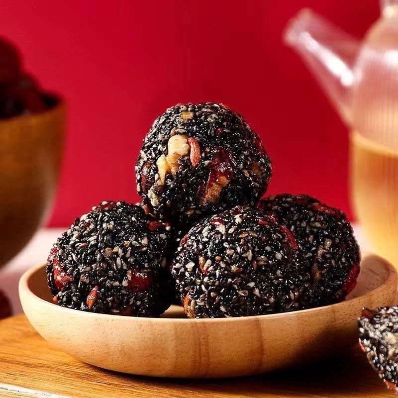 WEIJUEJIYI Black Sesame Pill 7.05oz (20 pieces) Black Mulberry, Black