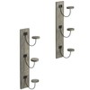 MyGift Wall Mounted Black Metal Wire Vertical Hat Rack with