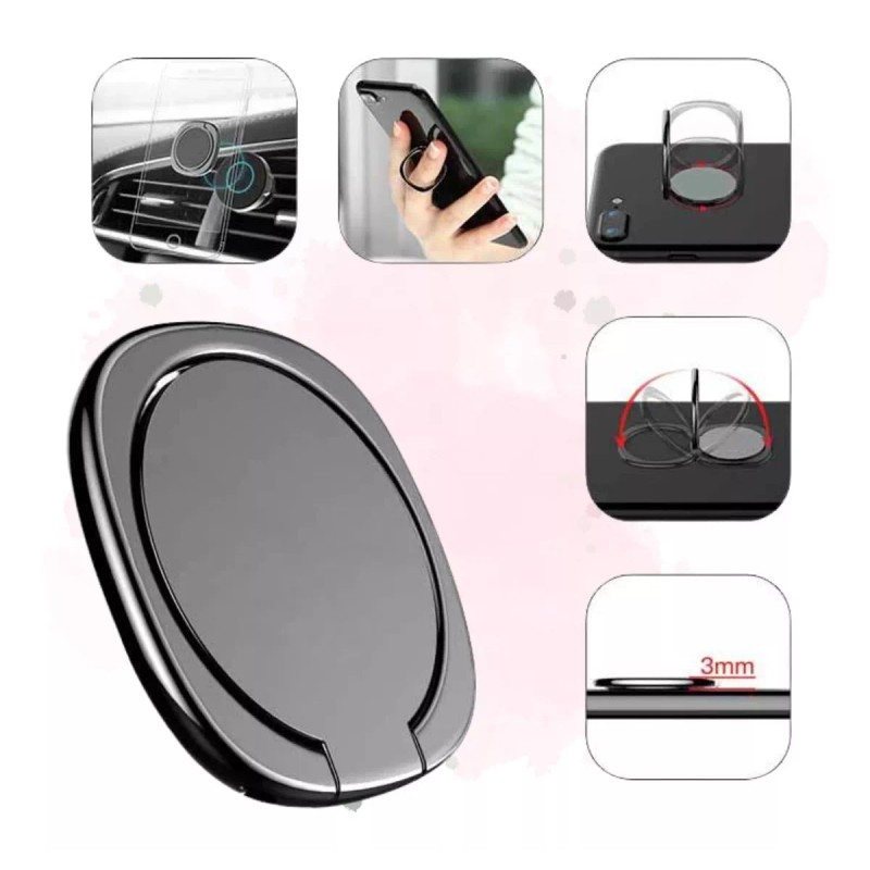 Mafab Soporte Sujetador Anillo Dedo Celular Metálico Circular 1 Pz