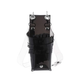 Tenn's Shop 7-Piece Scissor Case, Black, Clear, Transparent, Hairdresser, Barber Trimmer, Florist, Clear Case