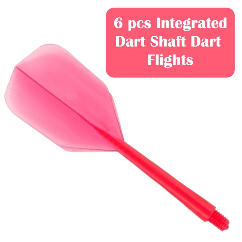 JeiibrZui 6pcs Zero Stress Flight System Durable Plastic Dart Flight