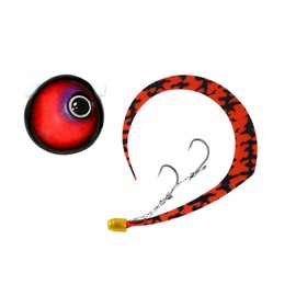 JACKALL Lead Type Bing Ball Slide, Musou Custom 3.5 oz (100 g), Black Red/Sima Red Master T +