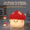 Gaoillneunji Mushroom Silicone Night Light for Kids - Squishy LED
