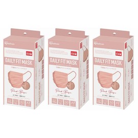 [アイリスオーヤマ] 90枚セット マスク 不織布 プリーツマスク カラーマスク デイリーフィットマスク ふつうサイズ 秋用マスク チークマスク 30枚入り PN-DC30M