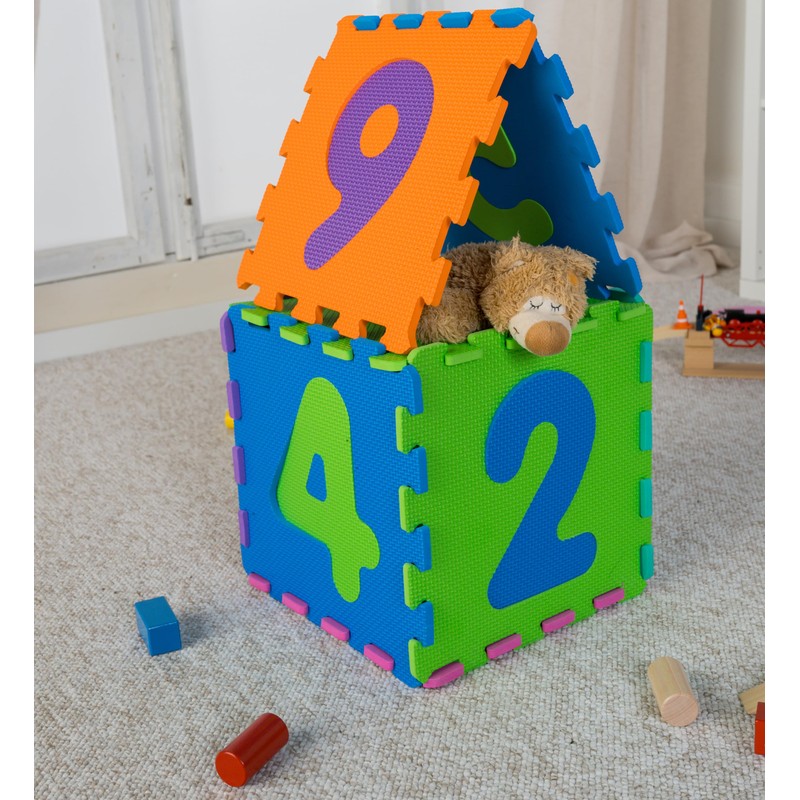Playshoes Soft Number Jigsaw Puzzle Play Mat (Multi-Coloured)