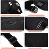 LEXICANMHS Anti-Theft Flat Bum Bag, black, money belt