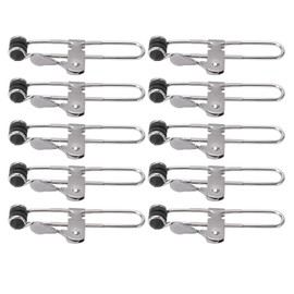 Fafeicy 10Pcs Lever Action Grid Clamps, Stainless Steel Tile Mounting Clips Tile Mounting Clips for Suspended Ceiling