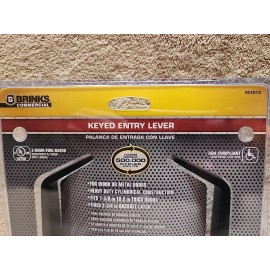 BRINKS Heavy Duty Commercial Keyed  Entry Lever Matt Black. (Keyed Alike Inv.)