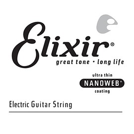 Elixir® String Electric Guitar Single String with Nanoweb® Coating (.024)