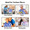 Adult Bibs - 3 Pcs Washable Clothing Protector with Crumb