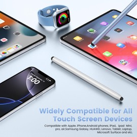 Stylus Pen for Touchscreen, 2-in-1 Universal Stylus, Magnet Stylus Pen