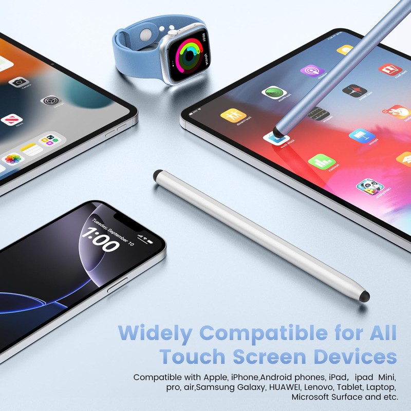 Stylus Pen for Touchscreen, 2-in-1 Universal Stylus, Magnet Stylus Pen