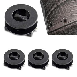 Ferianl 4PCS Car Carpet Fixing Clips, Interior Non-Slip Floor Mat Buckle, Double Layer Plastic Foot Pad Buckle Set, Universal Car Mats Fasteners Clip for Auto, Truck, SUV