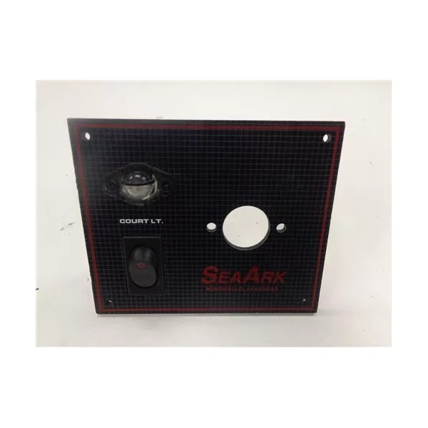 SEA ARK COURTESY LIGHT SWITCH PANEL RED / BLACK PLASTIC