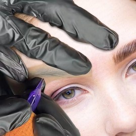 Guapa 10PCS Eyebrow protection waterproof tape Tattoo Real Operation Transfer Sticker Skin Brows Line Practice Permanent Tattoo (10PCS)