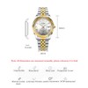 SINOBI Classic Stainless Steel Calendar Watches for Men(Silver-Gold)