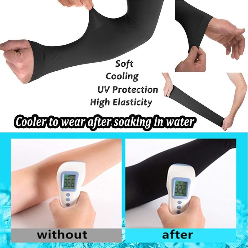 YQXCC 4 Pairs Arm Sleeves for Men Women | UPF