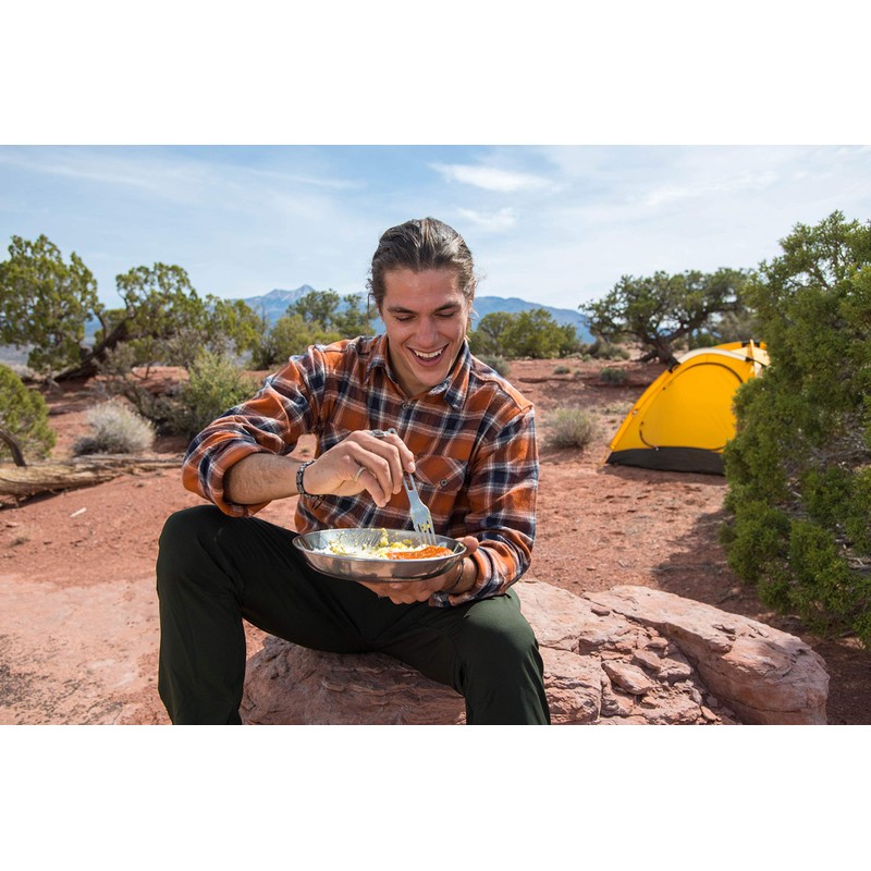 GSI Outdoors Glacier Stainless 3 pc. Cutlery Set for Camping