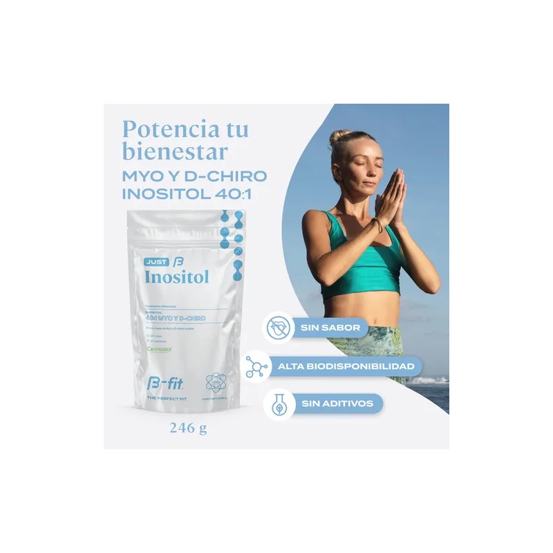 Suplemento B-FIT B Just Inositol Myo Inositol y D-Chiro Inositol