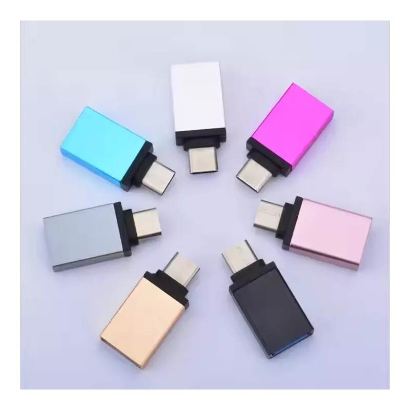 Unbranded 5 Pieces USB-C to USB Adapter - Hot Pink