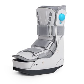 Offloading Walking Boot Inflatable Walker Fracture Boot for Heel or Ankle Pain Medical Short Air Cam Walker Brace for Sprained, Fracture, Plantar Fasciitis, Achilles Tendon Injury, Ulcerations (L)