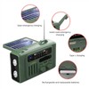 Dpofirs Emergency Hand Crank Solar Radio, AM FM Weather Radio