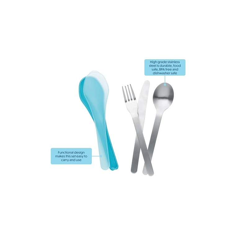 Smash on The Go Stainless Steel Reusable Travel Cutlery Set