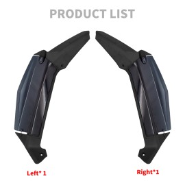 YHMTIVTU Adjustable Dark Smoke Air Deflectors Fits For Honda Gold Wing GL 1800 2018-2023