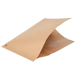 Restaurantware Bag Tek 6.3" x 4.7" Double Open Bags 100 Small Deli Paper Sheets - Disposable Greaseproof Brown Kraft Deli Wrap Liners For Snacks Cookies And More