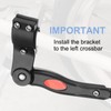 sourcing map Back Bike Kickstand Aluminium Adjustment Bicycle Single-Side Kick