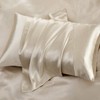 P Pothuiny Satin Sheets Set, Queen (6 Pieces, Taupe) -