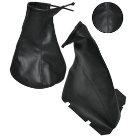 AERZETIX - C57724 - Gear Lever Bag - Gear Stick Gaiter and Handbrake Boot - Compatible with Opel Tigra Twintop from 2004 to 2009 - Colour: Black - Faux Leather