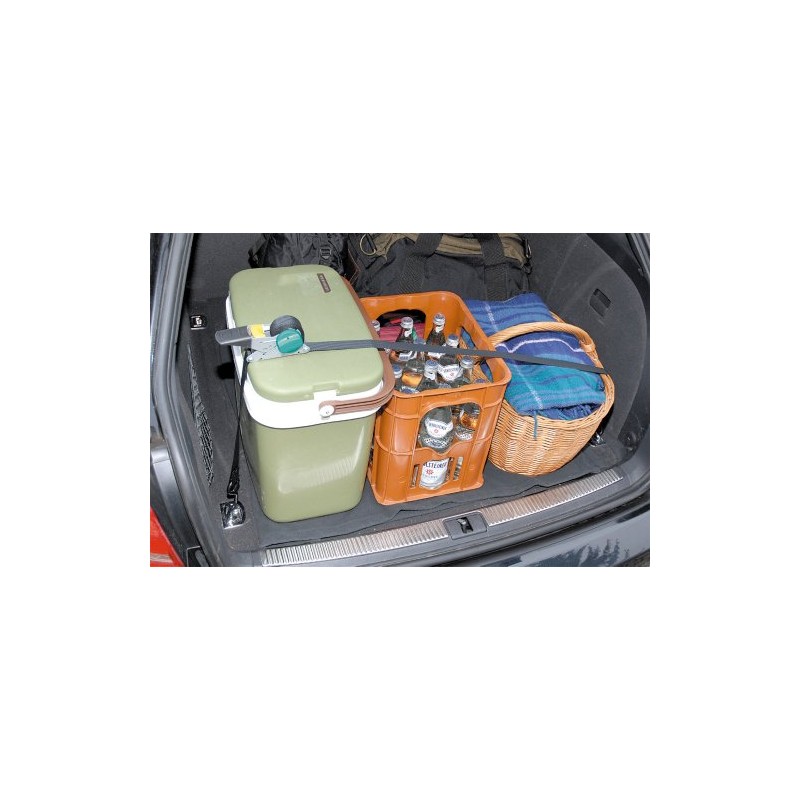 Wolfcraft 3271000 Ratschen-Bandspanner mit Haken und Bandaufwicklung (Spannkraft 80 kg)