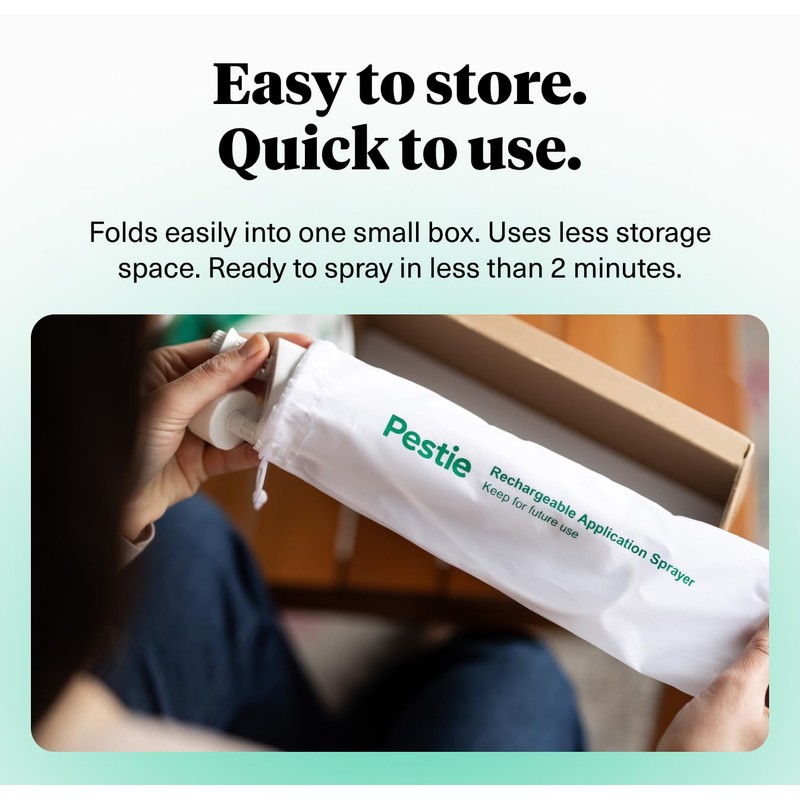 Pestie Rechargeable Garden Sprayer and Bag, for Home and Lawn,