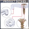 BEIQIYA 50pcs Window Screen Clips, Storm Windows Clips with Screws,