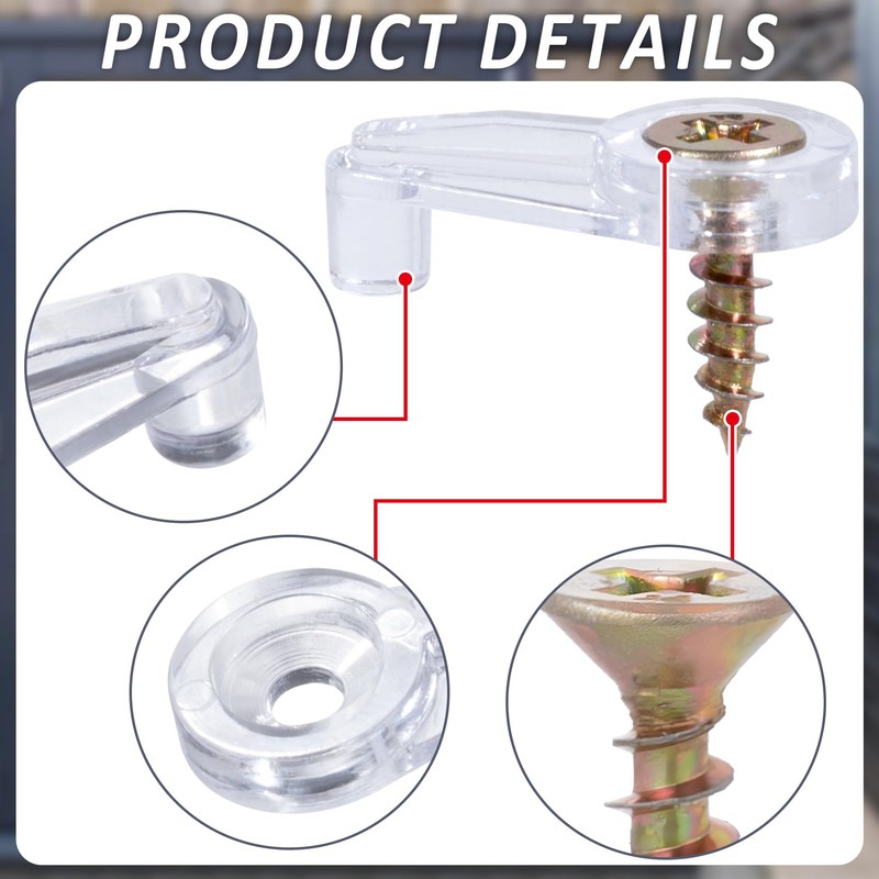 BEIQIYA 50pcs Window Screen Clips, Storm Windows Clips with Screws,