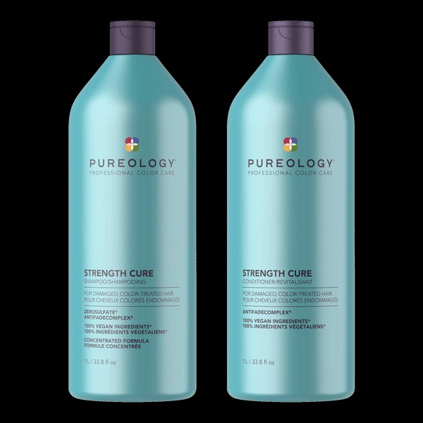 Pureology 1L Strength Cure Shampoo and Conditioner Bundle