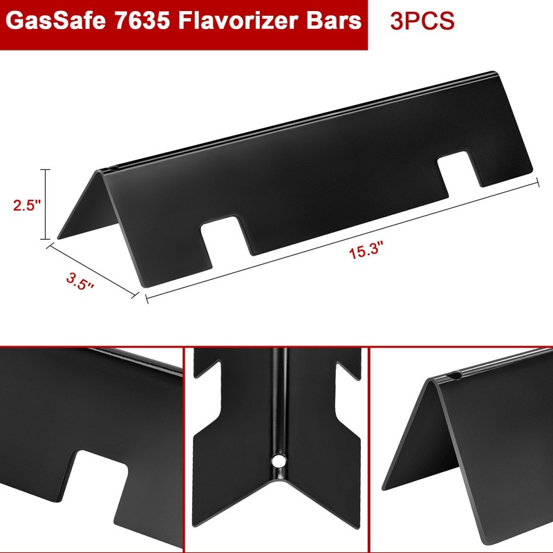 GasSaf 7635 Flavorizer Bars 15.3 for Weber GS4 Spirit II