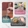 RECOHOME Reusable Long Silicone Cooking Chopsticks with Spoon 12 Inches
