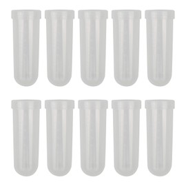 Rowiz 10PCS 100ml Plastic Centrifuge Tubes with Round Bottom,Polypropylene Centrifuge Tube with Scale and Screw Cap, Plastic Tubes with Lids for Lab Sample Container