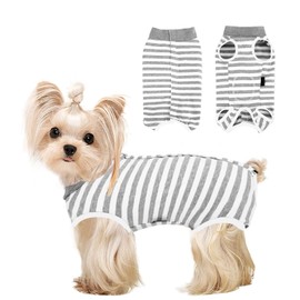 Amexo Soft Dog Bodysuit After Surgery, Breathable Dog One-Piece Recovery Suit Dog Surgical Suit Breathable Body Dog for Large Medium Small Dogs Prevent Licking for (S)