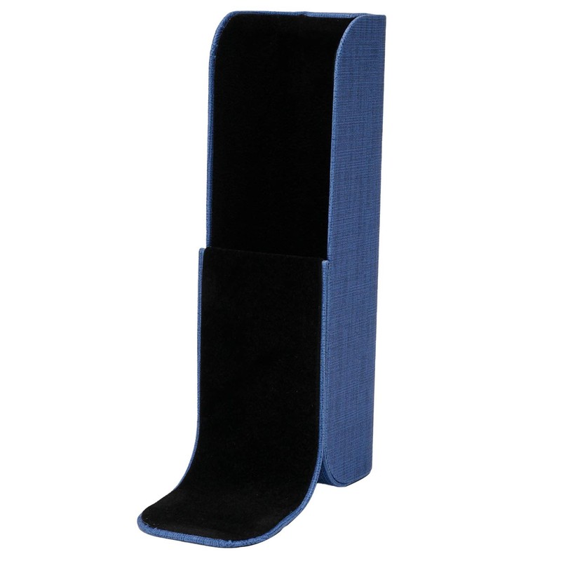 Pearl Glasses Case Blue Hard Stand Magnetic HY-4BU
