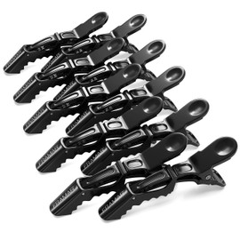 FRAMAR FRAMAR Black Hair Clips 10 pcs, Hair Clips For Women, Premium Hair Clip, Alligator Hair Clips for Styling Women, Alligator Clips for Hair, Pince a Cheveux, Hair Accessories, No Crease Hair Clips.
