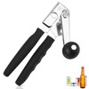 Gugxiom 3-in-1 Stainless Steel Manual Can Opener with Non-Slip Handle