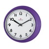 Zassenhaus Retro Wall Clock, Ultra Purple, One Size