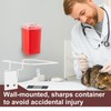 Teenyyou 4 Set Wall Mount Sharps Container Mounting Bracket for