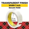 Scotch Transparent Tape, 1 in x 2592 in, 1 Roll