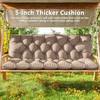 Snubbull Porch Swing Cushion with Backrest 2-3 Seater Outdoor Bench